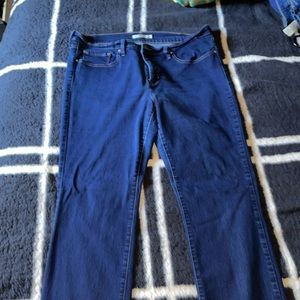 Boot dark blue jean fits size 18 stretchy good condition